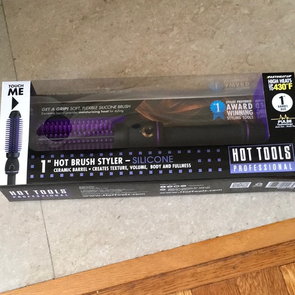 hot tools silicone brush styler